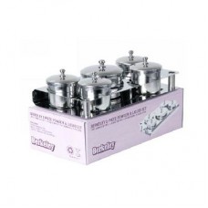 5-PIECES STAINLESS STEEL POWDER & LIQUID SET