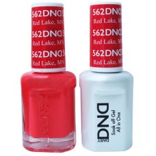 DND DUO GEL WITH MATCHING POLISH - RED LAKE